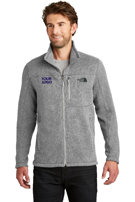 Recycled Jackets for Green -Jackets for mild weather-The North Face Sweater Fleece Jacket TNF Medium Grey Heather