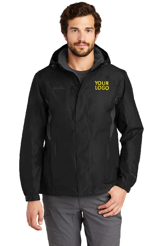 Leather Jackets for Stylish Look -Jackets for men-Eddie Bauer Customized Rain Jackets, Black