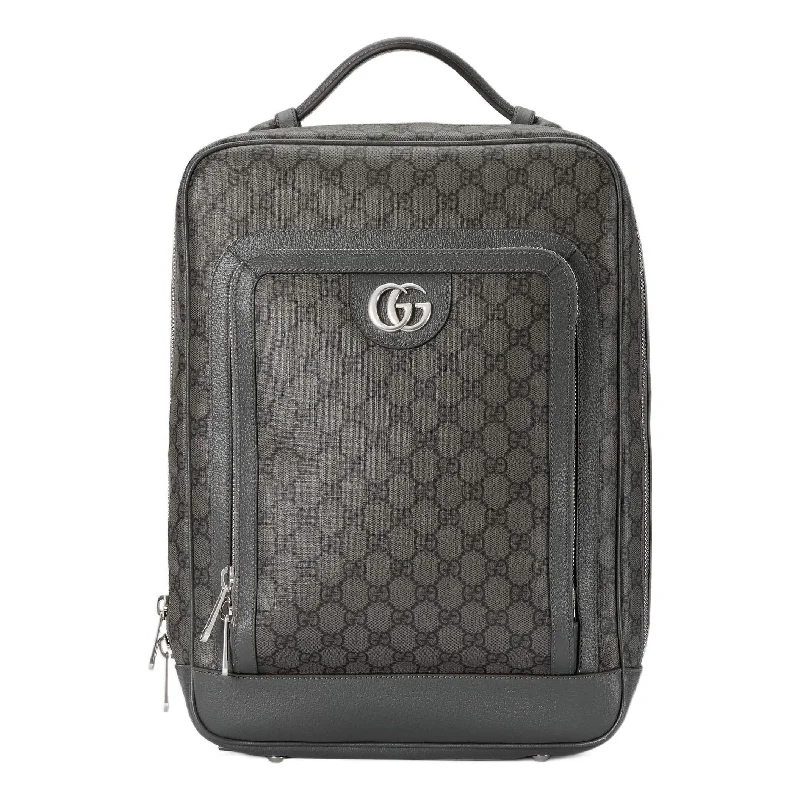 Reflective backpack for safe nighttime jogging -Gucci Ophidia GG Medium Backpack 'Grey Black' 745718-FACCQ-1241