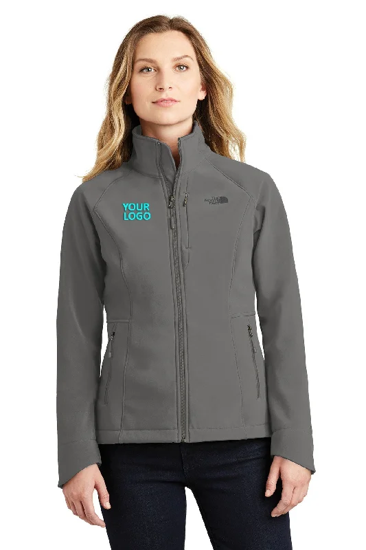 Denim Jackets for Casual Wear -Jackets for women-North Face Ladies Apex Barrier Soft Shell Jacket Asphalt Grey