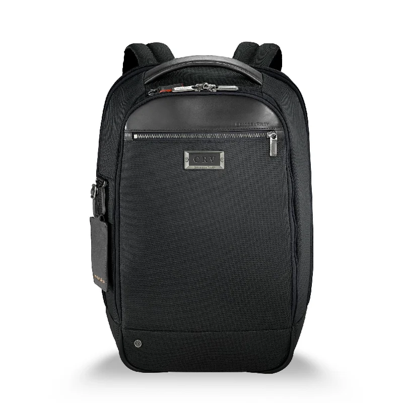 Reflective backpack for safe nighttime jogging -Briggs & Riley @Work Medium Slim Backpack