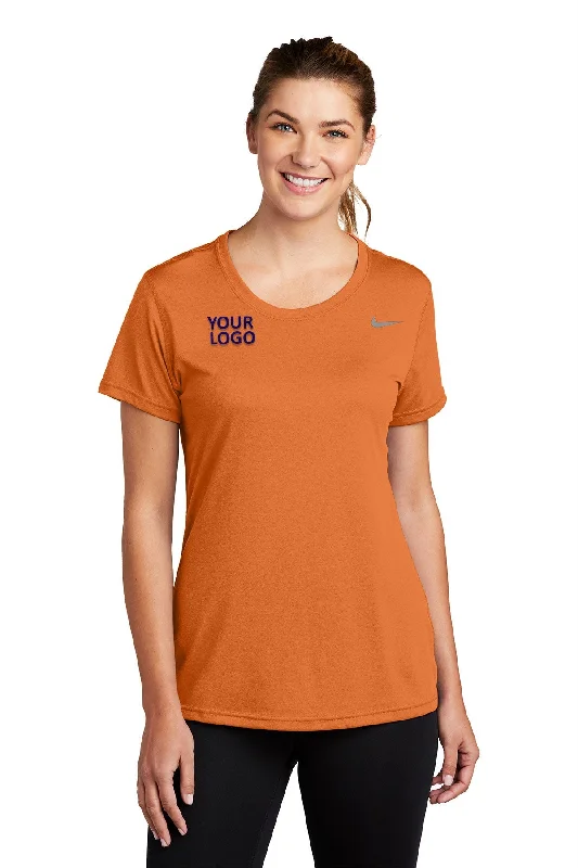 Durable travel backpack with reinforced stitching strength -Nike Ladies Team rLegend Customized Tee's, Desert Orange