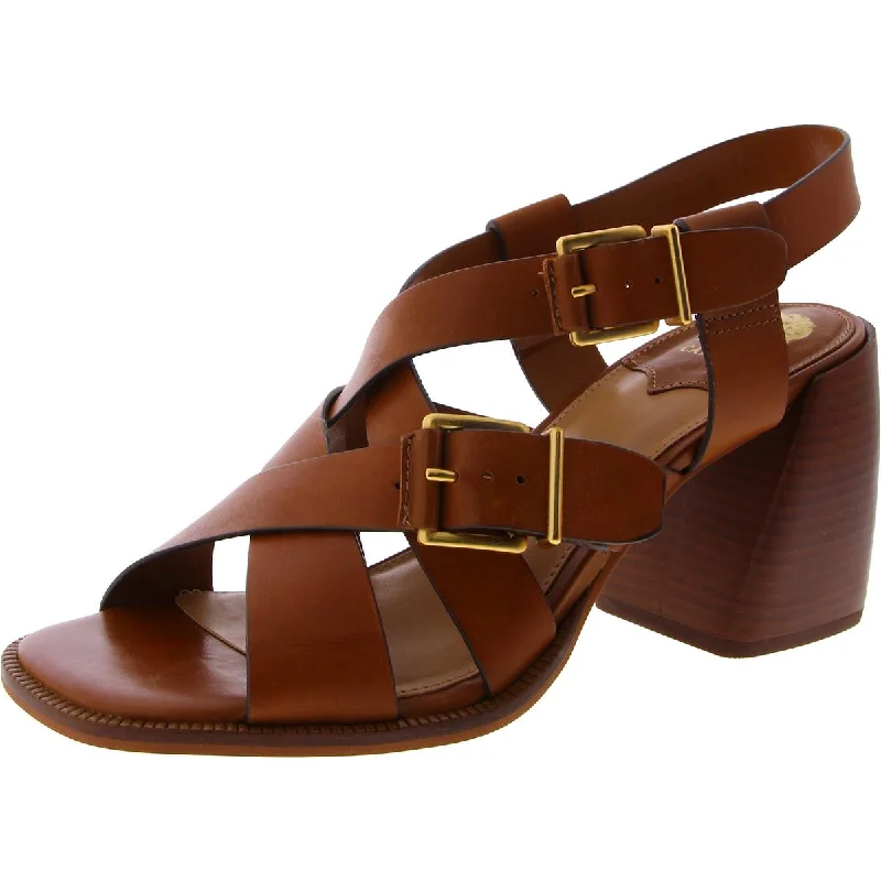 Boho-inspired sandals for women with braided straps and earthy tones-Sandals for luxury wear-Vince Camuto Womens Ankle Strap Square Toe Gladiator Sandals