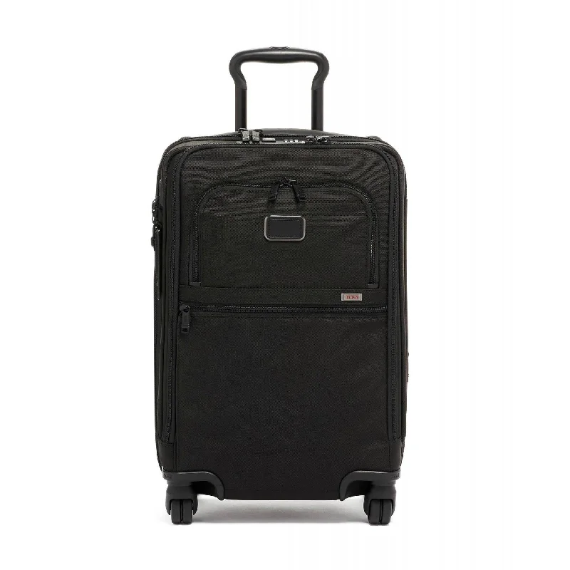 Durable polyester backpack for all-weather reliability -TUMI Alpha 3 International Office 4 Wheel Carry-On