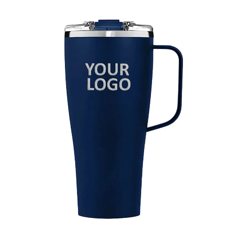 Large hiking backpack with external frame support -Brumate Toddy XL 32 Oz Custom Coffee Mugs, Navy