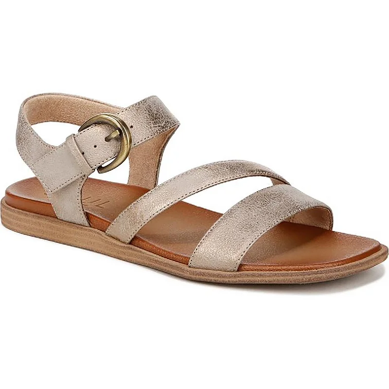 Comfortable sandals for men with velcro straps and soft material construction-Sandals with vintage design-SOUL Naturalizer Womens Jayvee Faux Leather Square Toe Slingback Sandals