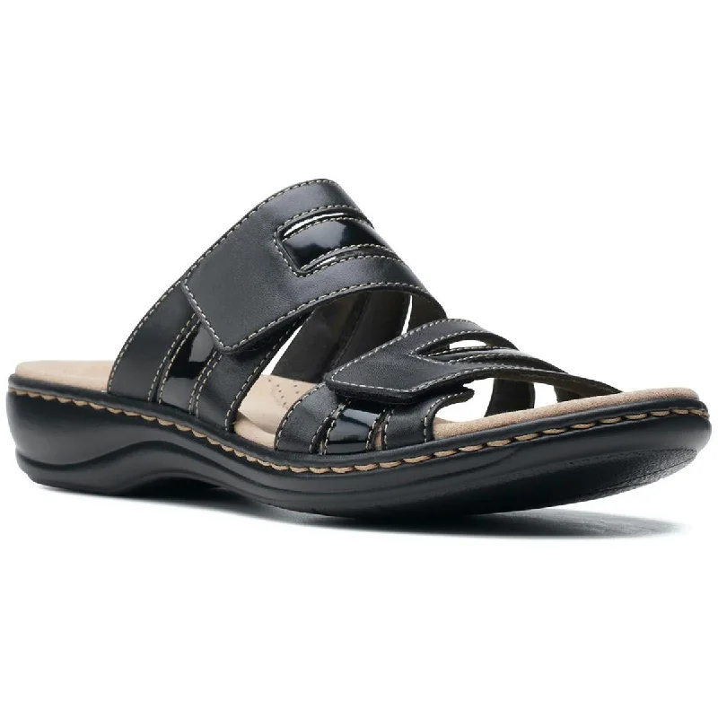 Elegant sandals for women with decorative buckle and strappy design for chic look-Sandals with open toes-Clarks Womens  Strap Slip On Slide Sandals