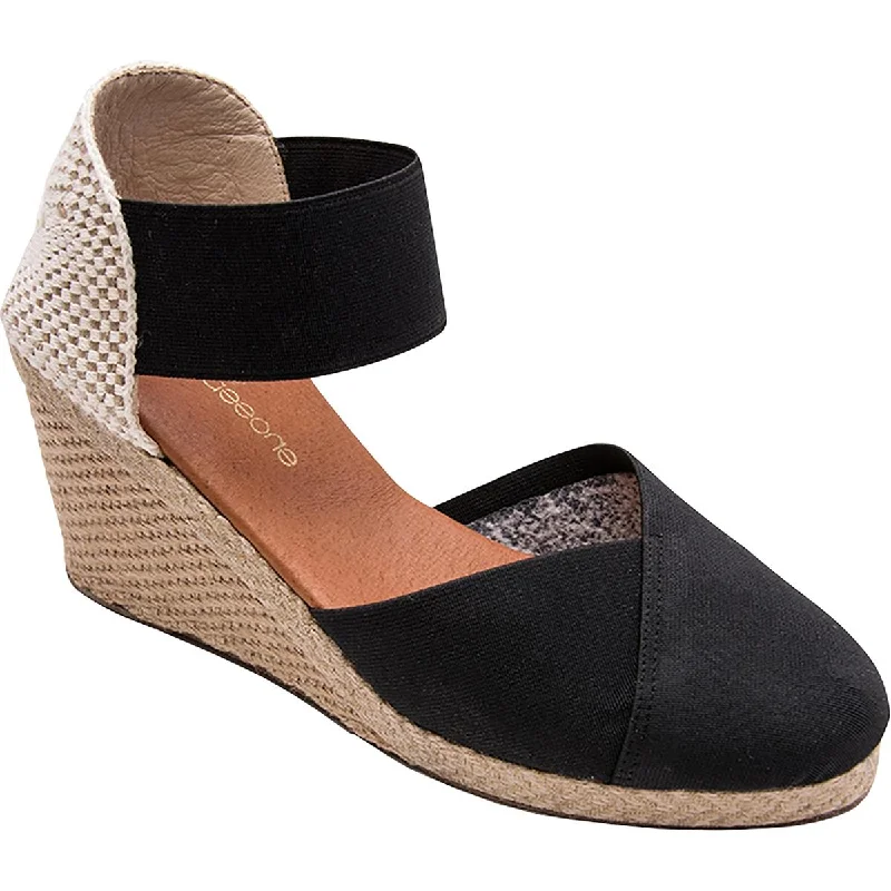 Beach sandals for women with flip-flop style and waterproof construction for comfort-Sandals for resort wear-André Assous Womens Anouka Espadrille Round Toe Wedge Sandals