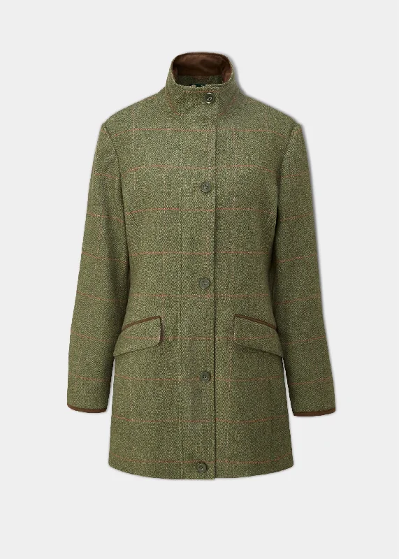 Zip-Up Jackets for Convenience -Jackets for hiking-Combrook Ladies Tweed Field Jacket In Heath - Regular Fit