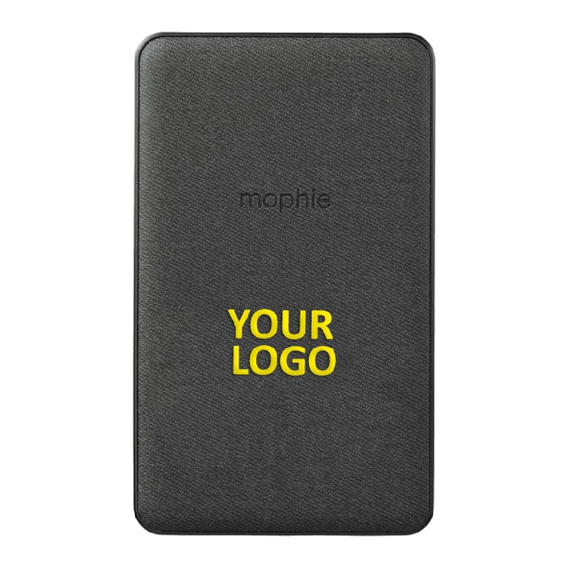 Breathable backpack for long-distance walking comfort -Mophie Snap Mini 5k Custom Wireless Power Banks, Black