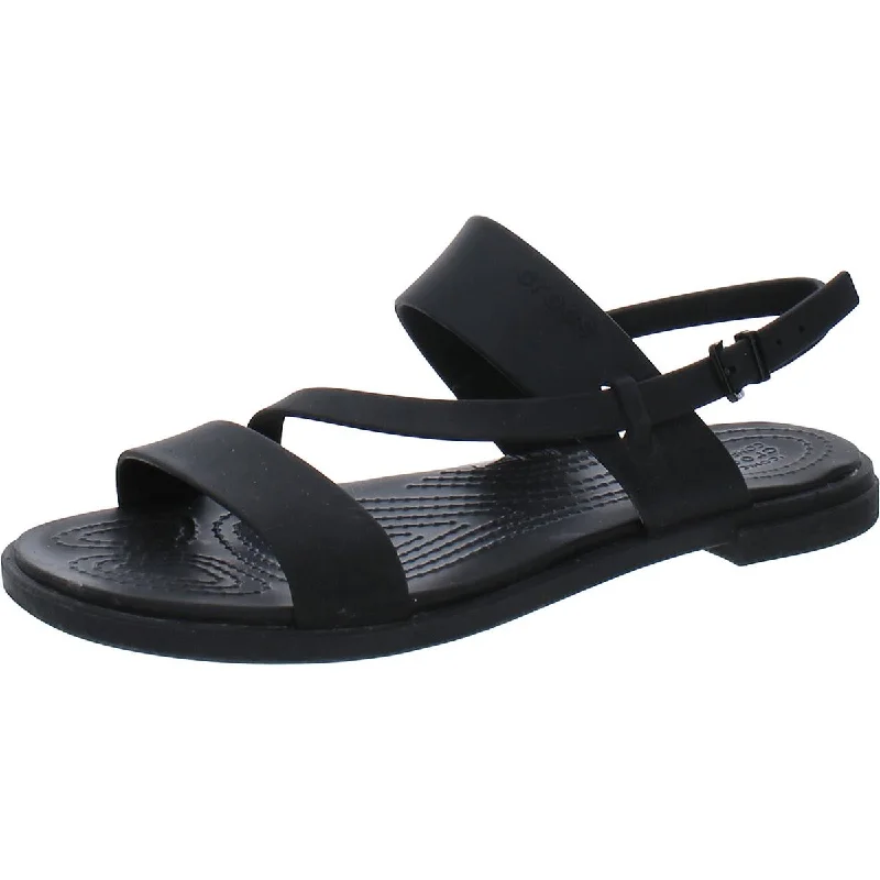 Fashionable sandals for men with athletic-inspired design and lightweight feel-Sandals with orthopedic design-Crocs Womens Tulum Strappy Comfort Slingback Sandals