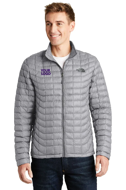 Sustainable Jackets for Eco-Friendly -Jackets with snowboard style-The North Face ThermoBall Trekker Jacket Mid Grey