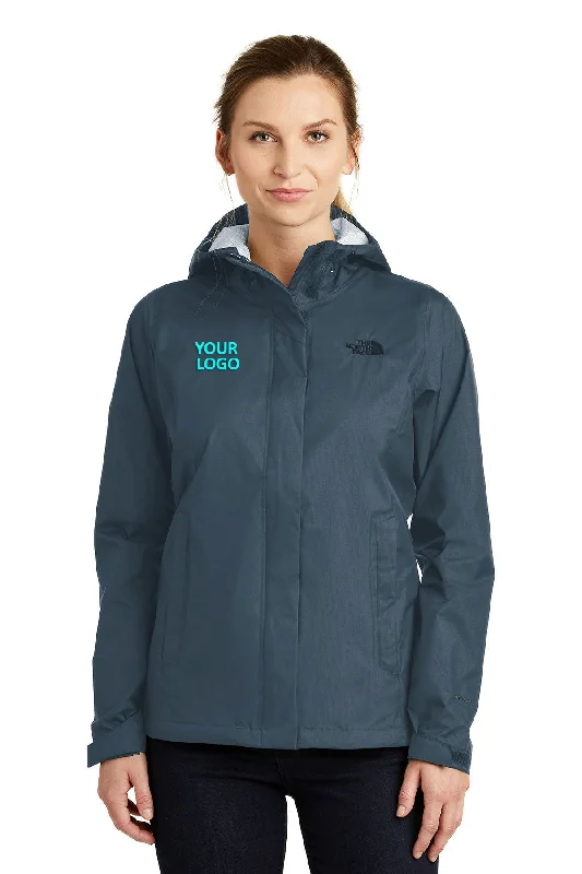 Wedding Jackets for Ceremony -Jackets with real leather-North Face Ladies DryVent Rain Jacket Shady Blue