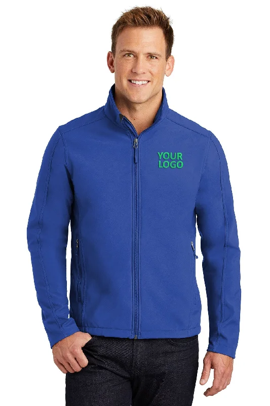 Yellow Jackets for Bright -Jackets for layering outfits-Port Authority Core Soft Shell Customized Jackets, True Royal