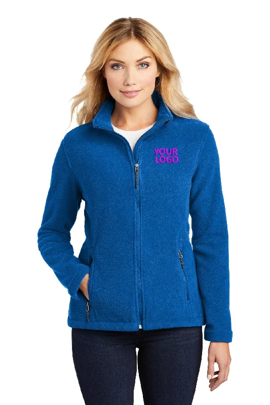 Mother's Day Jackets for Gift -Jackets with wool blend-Port Authority Ladies Value Fleece Customized Jackets, True Royal