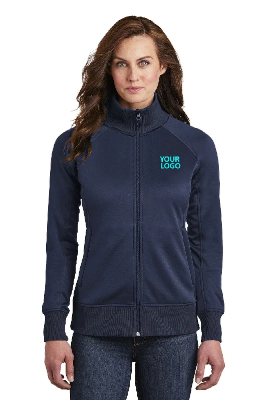 Casual Friday Jackets for Relaxed -Jackets with stand collar-The North Face Ladies Tech FullZip Fleece Jacket Urban Navy