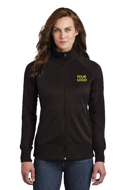 Business Jackets for Meetings -Jackets with high collar-North Face Ladies Tech FullZip Fleece Jacket TNF Black