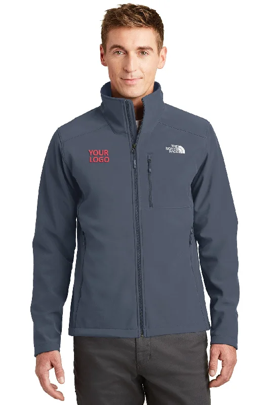 Sportswear Jackets for Athletic Use -Jackets for spring-North Face Apex Barrier Soft Shell Jacket Urban Navy