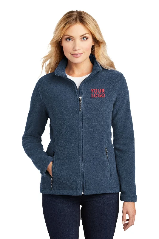 University Jackets for Academics -Jackets with trench coat design-Port Authority Ladies Value Fleece Customized Jackets, Insignia Blue