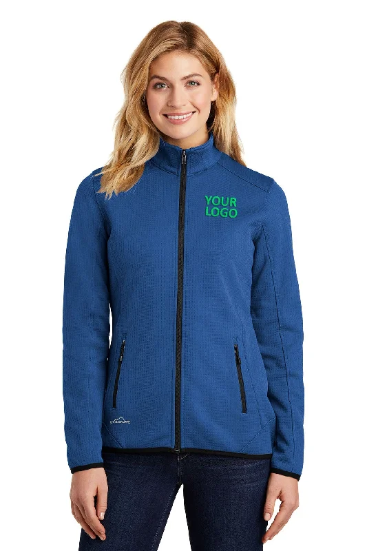 Anorak Jackets for Outdoor -Jackets with waterproof material-Eddie Bauer Ladies Dash Customized Fleece Jackets, Cobalt Blue