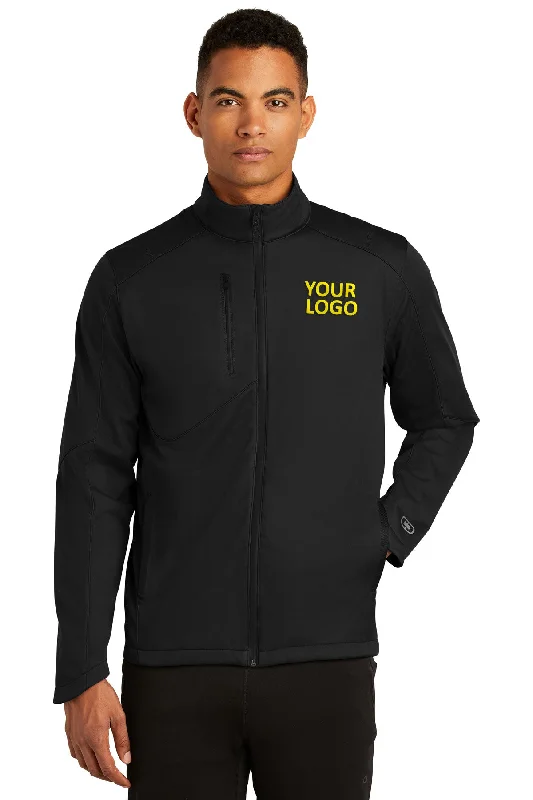 Yoga Jackets for Relaxation -Jackets with pockets-OGIO ENDURANCE Crux Custom Soft Shell Jackets, Blacktop