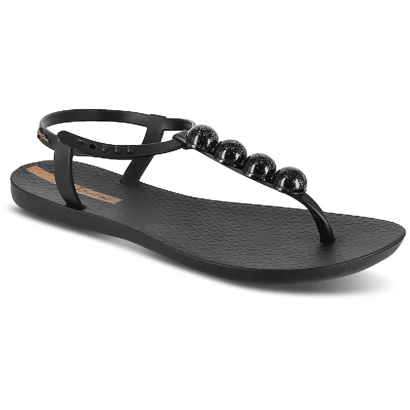 Comfortable sandals for men with slip-on style and supportive footbed for all-day wear-Sandals with Velcro straps-Ipanema Womens Pearl II Ankle Strap Toe Post Slingback Sandals