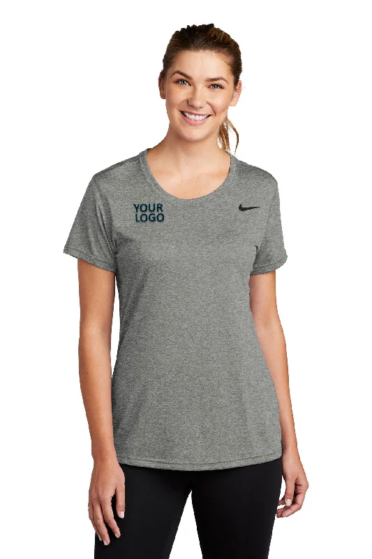 Weatherproof backpack for unpredictable climate conditions -Nike Ladies Team rLegend Customized Tee's, Carbon Heather