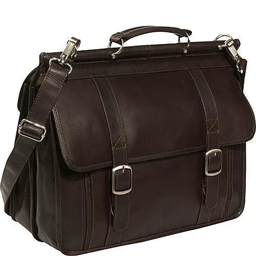 Laptop-friendly backpack for tech-savvy travelers -Piel Leather European Briefcase