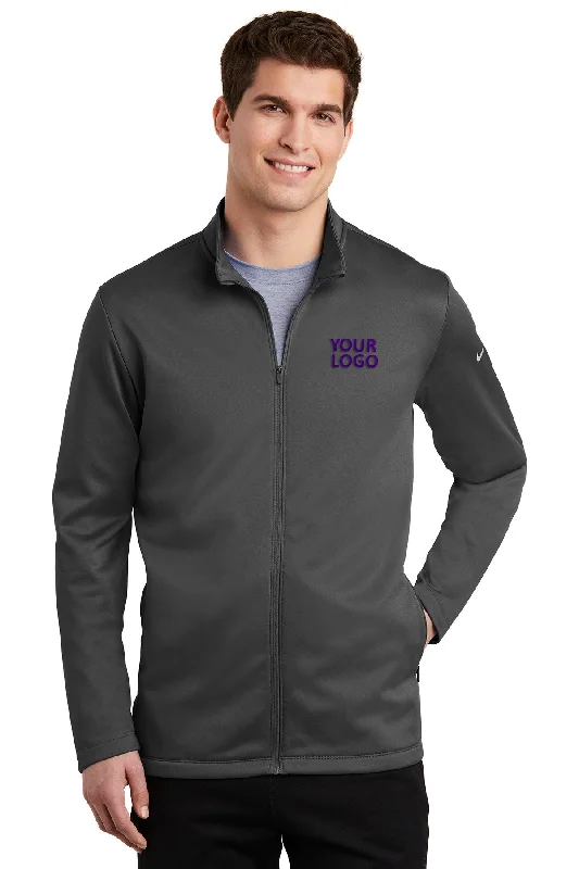 Blue Jackets for Classic -Jackets for music festivals-Nike ThermaFIT Full-Zip Customized Jackets, Anthracite