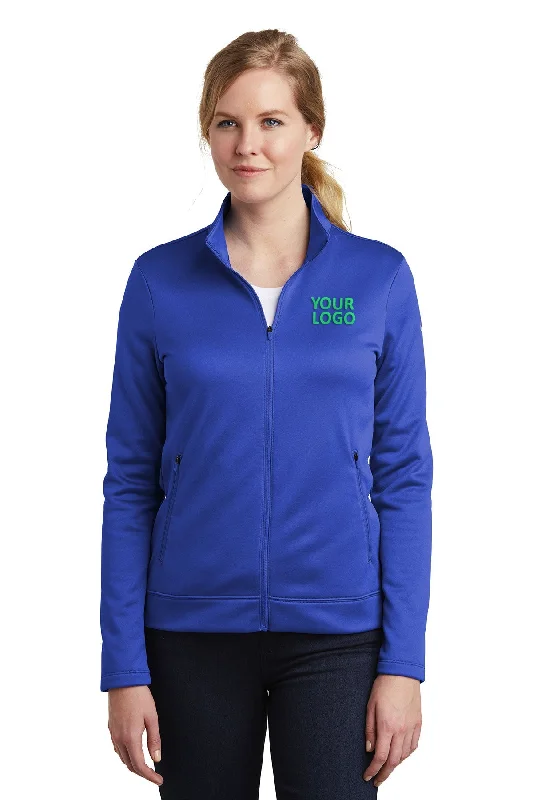 Black Jackets for Versatile -Jackets for gothic fashion-Nike Ladies ThermaFIT Full-Zip Customized Jackets, Game Royal