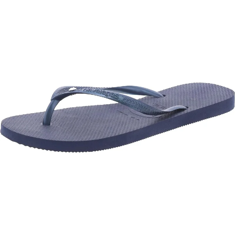 Trendy sandals for men with woven straps and lightweight footbed for comfort-Sandals for date nights-Havaianas Womens Open Toe Slip On Thong Sandals