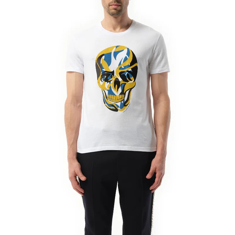 Budget-friendly backpack for thrifty adventure seekers -Abstract Skull T-Shirt in Multicolor