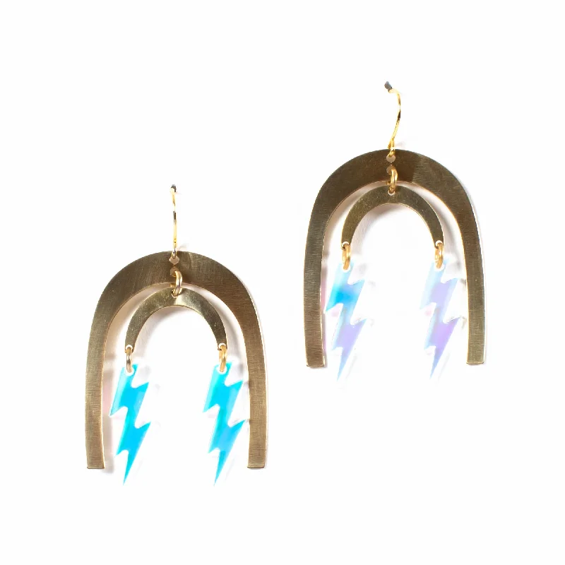 Hoop earrings with leather accents for a sleek and bold combination-Street style hoop earrings-Axel Acrylic Earrings