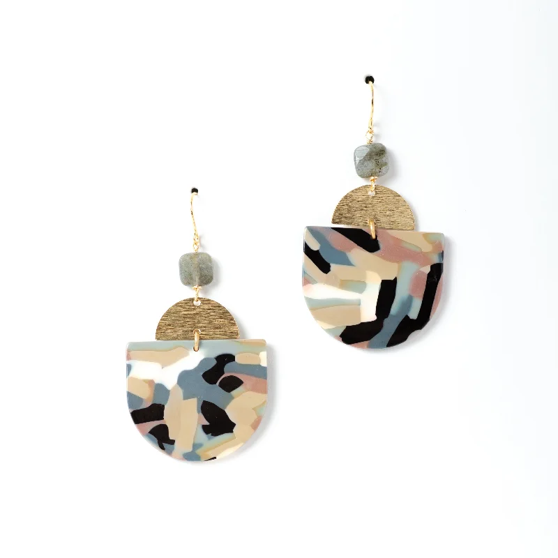 Hypoallergenic hoop earrings-Gila Acrylic Earrings - Mod