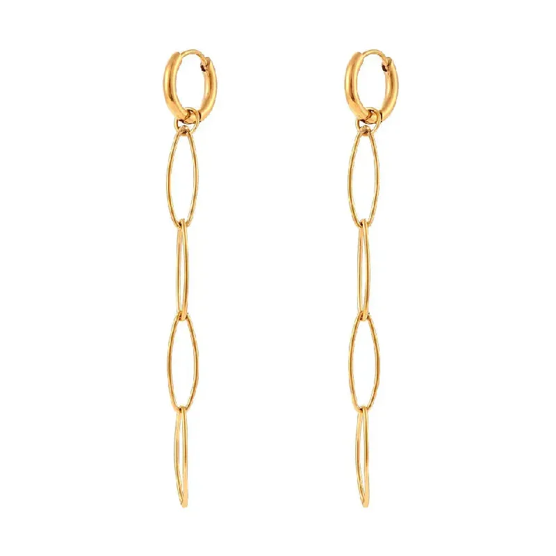 Chain Earrings Gold