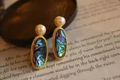 Abalone earrings