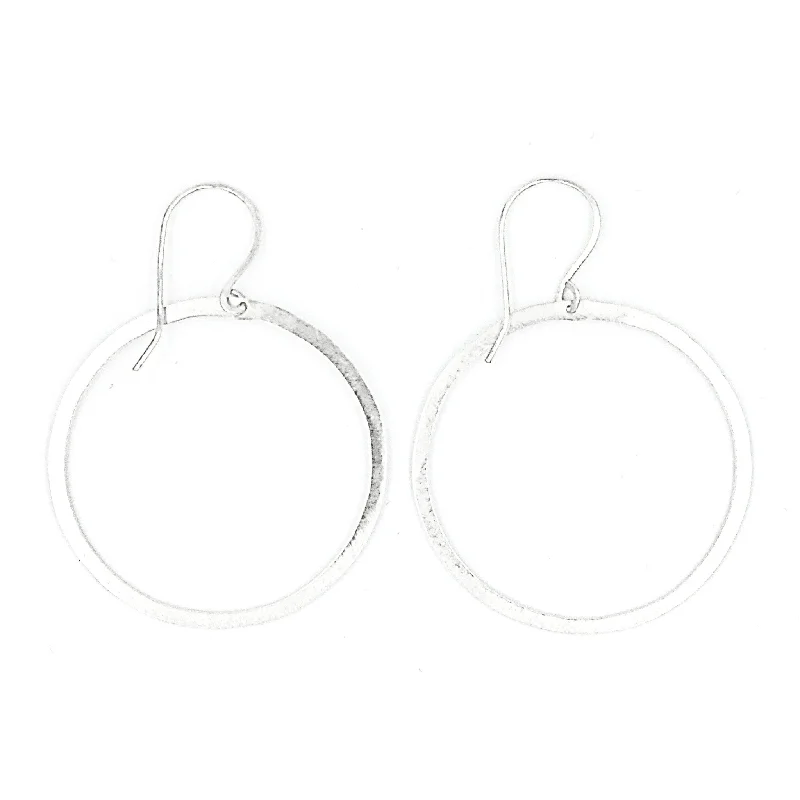 Stylish hoop earrings with diamond accents for an elegant and sparkling effect-Hoop earrings for men-Shape Earrings: Front Hoop