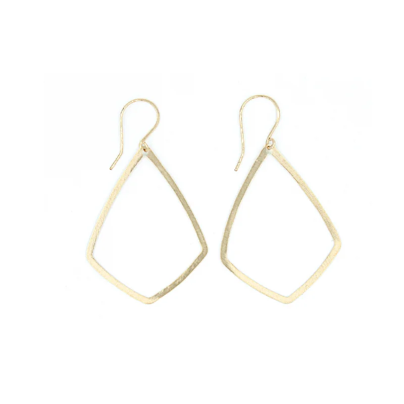 Hoop earrings with gold accents for a warm, elegant statement piece-Trendy hoop earrings-Shape Earrings: Shield